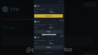 #FTM (#Fantom) #staking on #Binance #gameofcryptoz