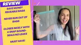Save money hack w Dishwasher Safe Reusable Storage Bags #reusablebags #reusable #gogreen #reuseidea