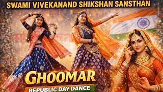Ghoomar Song Dance Performance in School #viral #song #trending #school #sahatwar #new #republicday 