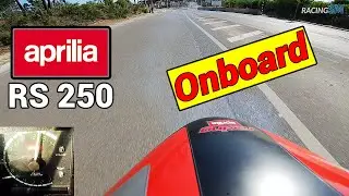 APRILIA RS 250 | Onboard pushing hard on the street