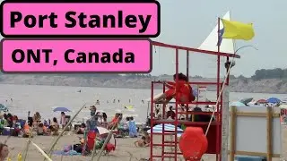 Port Stanley Beach, ONT CANADA. A family day trip.