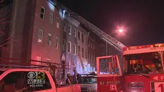 Fire Crews Fight House Fire In West Baltimore, Save Cat