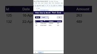 part-4 | filter data by month in google spreadsheet | 