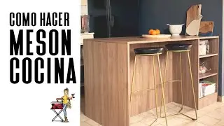 Como Hacer Meson Cocina con Melamina/ Minifix / Rafix