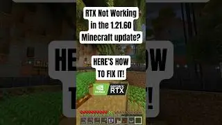 Minecraft BROKE Ray Tracing in 1.21.60. - Here's How to Fix It!