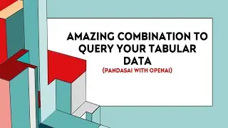 Amazing Combination To Query your Tabular Data
