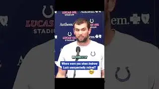 Andrew Luck Announced His Retirement 🤯
