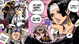 One Piece Chapter 1059:Koby Get Kidnapped, Boa Hancock's Heroic Stand Against Blackbeard's Crew!
