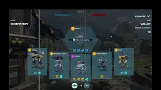 Gameplay War Robots | DOMINATION on VALLEY map | Rank Diamond