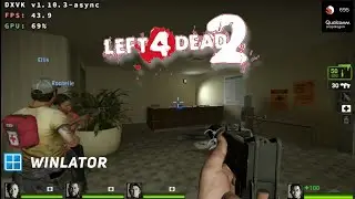 Left 4 Dead 2 test Gameplay Sd695 | Winlator CMOD Bionic Ludashi