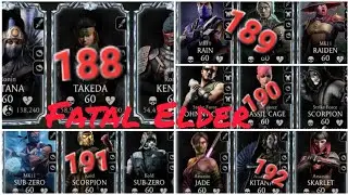 Mk mobile. Fatal Elder Wind tower. Fights - 188, 189, 190, 191, 192.