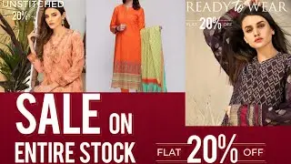 Limelight Eid sale Flat 20% off on summer collection 2020