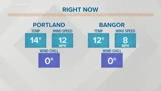 Record-breaking cold moves into Maine