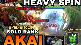 AKAI BEST BUILD 2022 (BEST CORE & TANK) SOLO RANK HARD - MLBB - PARTY 2 CAMERA