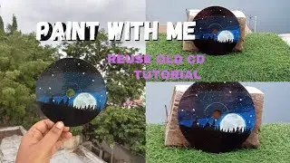 Old cd reuse idea series 3 #trending #art #meditativemandalaart #viral #drawing #painting #ringtone