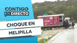 UN FALLECIDO Y 17 HERIDOS: Violento choque entre bus y camión en Melipilla - Contigo en Directo