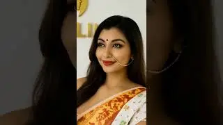 Saree Elegance Redefined by Al Model | Bold Navel Show in Traditional Drape!