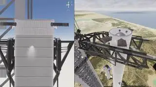 Closer look at Mechazilla rail movement with new catcher