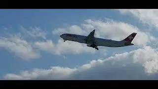 planespotting Zürich Flughafen aviation besuch terasse Swiss a330-300RR