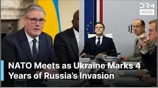 FULL: Macron & Starmer Lead &lsquo;Coalition of the Willing&rsquo; Call With EU Leaders on War Anniversary| AC1G
