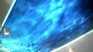 Barrisol printing with wavy lighting effect (underwater)