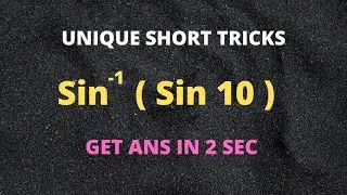 🔴 INVERSE TRIGONOMETRIC FUNCTIONS SHORT TRICKS I SIN INVERSE SIN 10 I  😍 ITF SHORT TRICKS 🎉