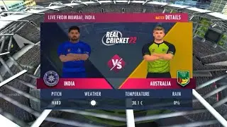 India Vs Australia Match Highlights ! Rc 22 ! Real Cricket 22 Gameplay !
