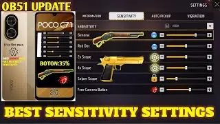 poco C71 Free Fire Sensitivity 🥶 Headshot poco C71 Free Fire Sensitivity 2025 🆕 OB51 UPDATE 
