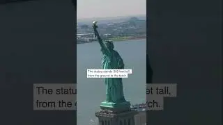 New York Landmarks. The Statue of Liberty.  #facts #history #landmark