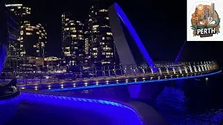 🏙️ 4K UHD Perth Landmarks Tour | Bell Tower, Elizabeth Quay Bridge & Train Station Wonders! 🌉