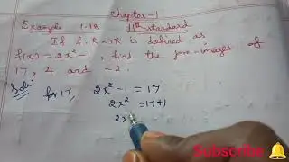 #11th example 1.18 pre image of function chapter 1 #maths #education #@smartermemory