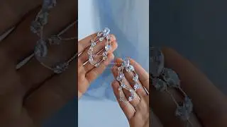 DIY hair pin and earrings#diy #shorts