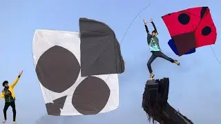 Kite Making With Big Challenge | kite Flying | kite Caught