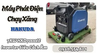 Giới thiệu M&aacute;y Ph&aacute;t Điện Chạy Xăng Hakuda 7KW HKD7000IE Inverter Si&ecirc;u C&aacute;ch &Acirc;m