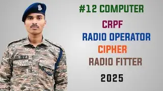 Selo Computer #12 For Crpf Radio Operator// Cipher// Radio fitter / study material ROBC/PBCC/BRF
