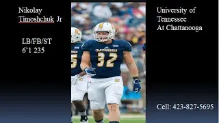 Nikolay Timoshchuk University of Tennessee at Chattanooga Football Highlights