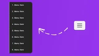 Off Canvas Navigation Menu With Delayed Flip Out Effect Using HTML CSS