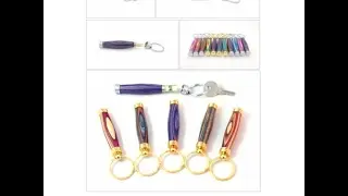 Purple Handmade Secret Compartment Satin Chrome Keychain