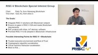 Gary Xu, CTO of aitos.io, deliver a speech on RISC-V Foundation&rsquo;s Security Forum