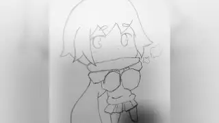 Drawing a Cute Chibi with a Scarf//How to Draw a Cute Chibi for Beginners