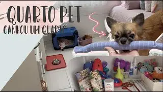 COMO MONTAR UM CANTINHO PET PR&Aacute;TICO | QUARTO KIARA ENQUANTO VIAJO