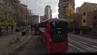 Here is another winter ride route 40 Clerkenwell Road To Dulwich Library 