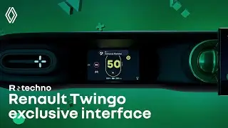 new exclusive interface on board #Renault #Twingo #ETech #electric