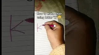 How To Make Chair With letter 