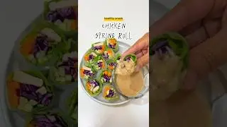EASY SALAD ROLL #healthyfood #healthyrecipe #homecooking #springrollsrecipe #chickensaladroll
