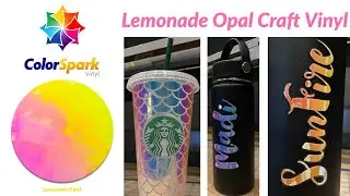 ColorSpark&trade; Opal Craft Vinyl Lemonade | The Rhinestone World