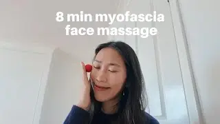 8 Minute MyoFascia Face Massage with a Ball | Mindful Self-Care for Tension & Glow