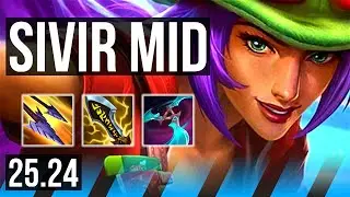 SIVIR vs VEIGAR (MID) | 47K damage | EUW Master | 25.24