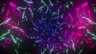 4k Colorful Cybernetic VJ Loop / 4k Cybernetic Footage