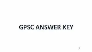 Gpsc pi answer key 2021 | gpsc pi answer key | 3-1 2021 exam answer key  | 2021